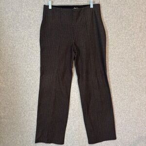 Slim Factor by Investments Women's Medium Short Black Dress Pants Stretch Slacks